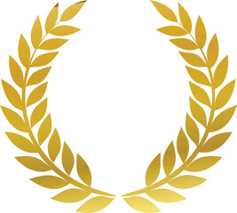 golden laurel wreath