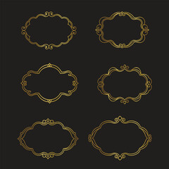 set of vintage elements