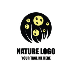 Nature logo minimalist isolated symbol design