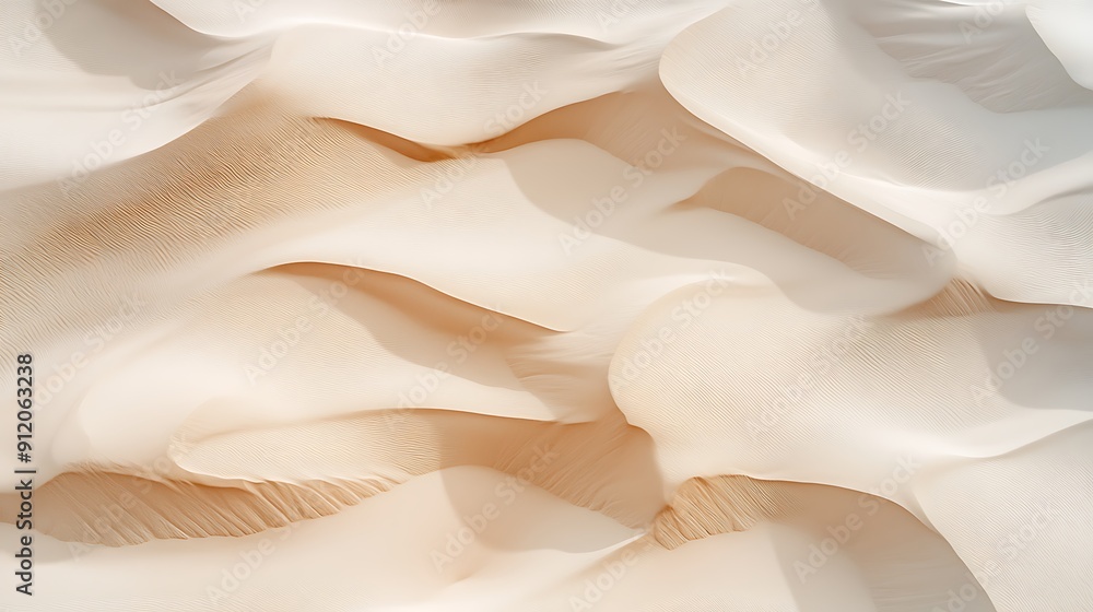 Poster light layers minimalist design close-up view of soft, flowing textures in light tones. the image sho
