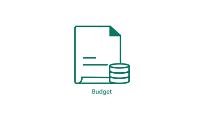 Financial Budget Planning Vector Icon