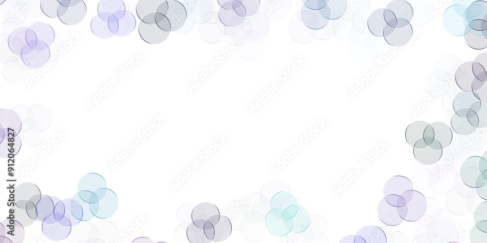 Aufkleber abstract illustration featuring a bubble pattern in soft colors with a spacious white center, suitab