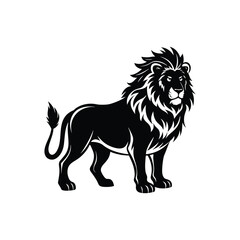 Creative Lion Silhouette Vector Art

