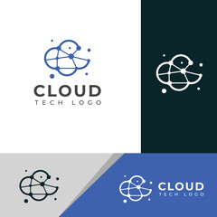 Creative Cloud tech logo design 