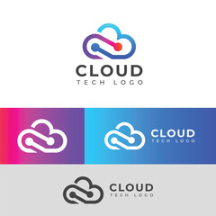 Creative Cloud tech logo design 