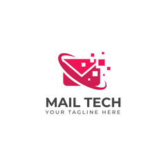 Creative Mail tech logo design