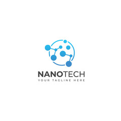 Obraz premium Creative Nanotechnology logo design 