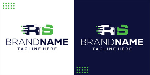 Creative Abstract Logo RTS Fast, Design Inspiration, Illustration, Vector