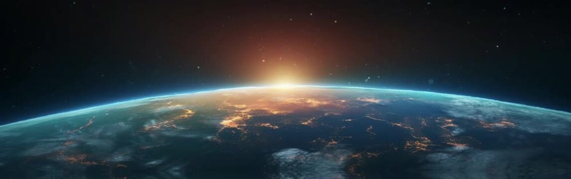 2k footage of a moving planet seen from above