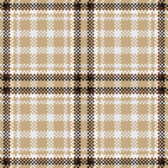 Plaids Pattern Seamless. Checkerboard Pattern Traditional Scottish Woven Fabric. Lumberjack Shirt Flannel Textile. Pattern Tile Swatch Included.