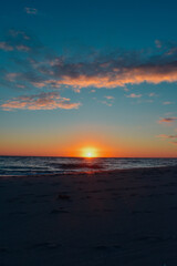 sunset over the ocean