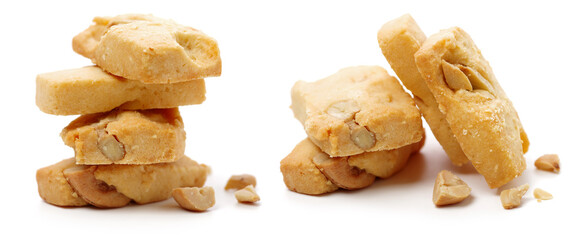 Cookies on a white background