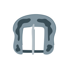 black buckle belt cartoon. jewelry border, safety baroque, rope men black buckle belt sign. isolated symbol vector illustration