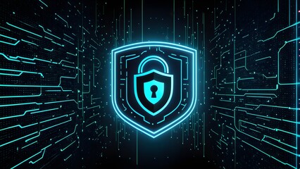 A blue and green image of a lock with a keyhole