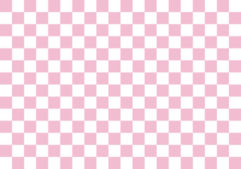 Pink Checkerboard Textile Background