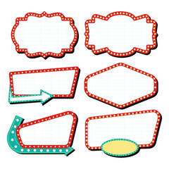 Retro Billboard Sign Vector Illustration