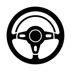 The car Steering wheels icon and vector illustration  isolated on a white background