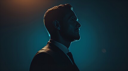 A man performing on the music competition