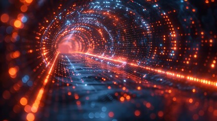 Obraz premium Abstract Tunnel of Light