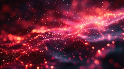 Obraz premium Abstract Red Lightscape