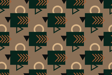 abstract geometric semaless pattern. Vector illustration.