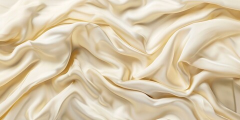 Obraz premium Cream Silk Fabric with Soft Folds