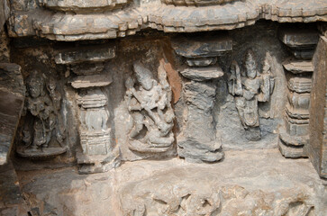 Fototapeta premium Part of the Harihareshwara temple in Harihar, India