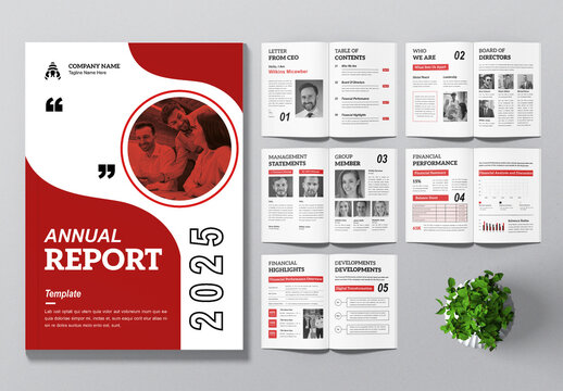 Annual Report Template Layout