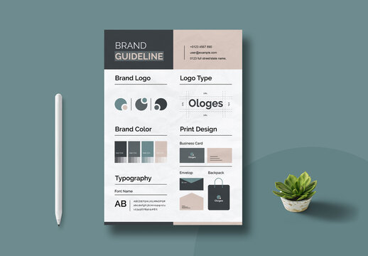 Brand Guideline Poster Layout