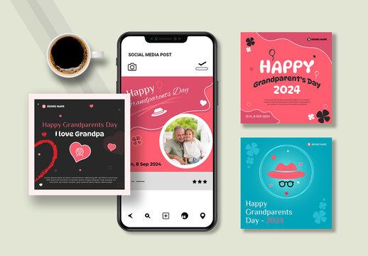 Happy Grandparents Day Post Design