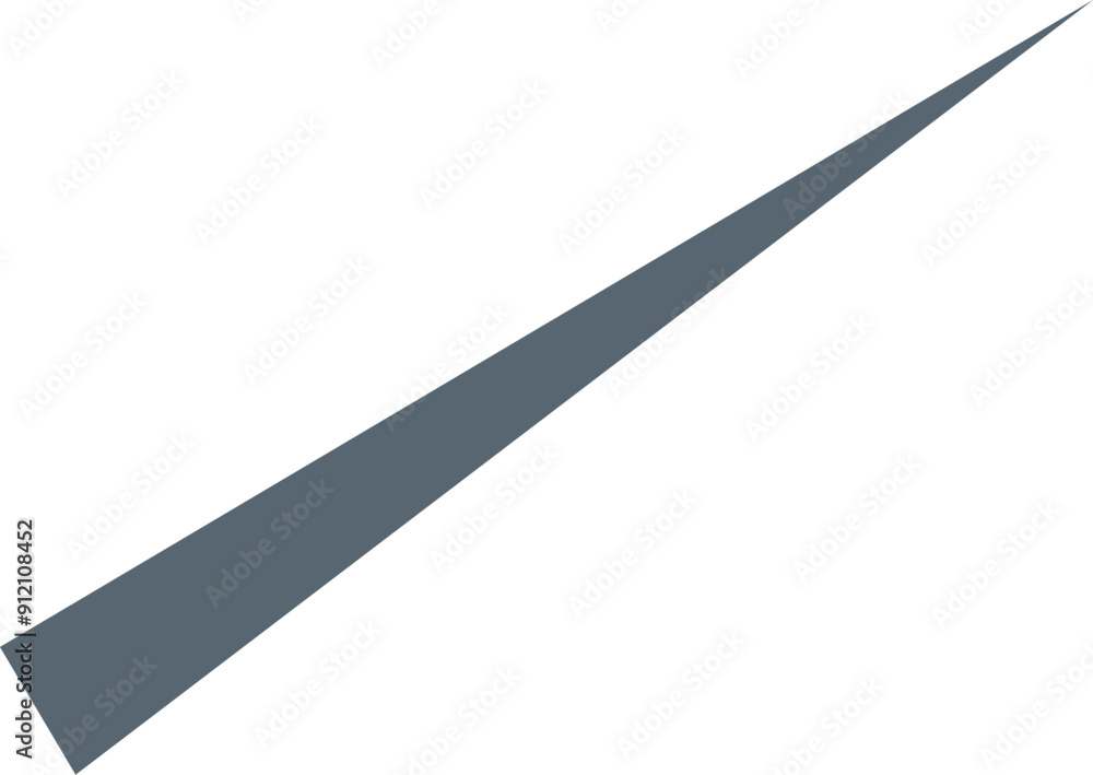 Aufkleber single diagonal line is cutting through the white background, creating two distinct triangular areas