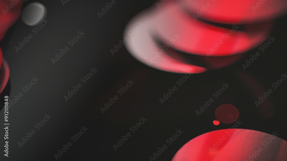 Poster bokeh, circular pattern around the edge, bright and airy.
