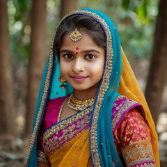 woman in traditional sari