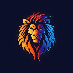 Obraz premium lion head illustration