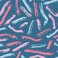 Seamless pattern abstract brush stroke painting wallpaper sketch doodle marker effect background paintbrush artistic modern clean backdrop