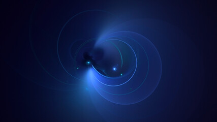 3D manual rendering abstract fractal light background. Its not AI Generatd illustration.