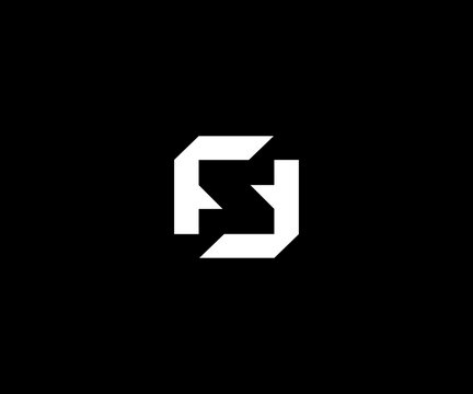 recommend clip art: F FF SF FS letter minimal logo design