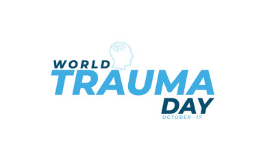 World Trauma Day. background, banner, card, poster, template. Vector illustration.