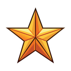 Obraz premium Vector star set on a white backdrop