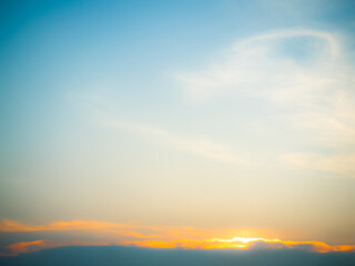 Sunset blur nature summer background cloud gradient overlay dramatic weather orange sky evening sunrise pastel color effect pattern abstract spring light beauty template yellow wallpaper tropical