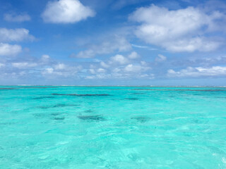 beach with blue sky, Cook Islands