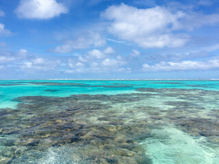 beach with blue sky, Cook Islands