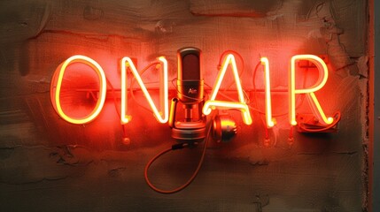 Text On air, live broadcast, delivering news, entertainment, events directly to viewers, capturing immediacy and excitement of live television with up to the minute coverage and dynamic programming