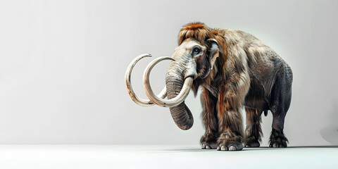 a default mammoth on a white background. 
