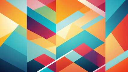 Vector colorful geometric abstract background for summer banner
