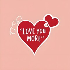 valentines day card with heart