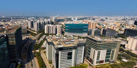 Hitec city with in Hyderabad city a top Information technology hub in India.