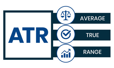 ATR - Average True Range acronym, business concept background