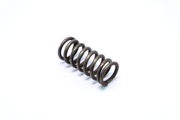 automotive suspension springs on a white background