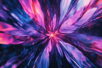 Obraz premium Purple Blue Flower Close Up